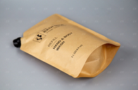 Προσαρμοσμένα τσάντα μέγεθος και σχέδιο σακουλών σωλήνων εγγράφου της Kraft για την υγρή συσκευασία χυμού