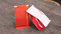 FSC Japan από χαρτί κραφτ flexo τύπωμα Flat Bottom Pouch συσκευασία τροφίμων από τσίγκινη γραβάτα
