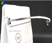 250gr άσπρη τετραγωνική τσάντα καφέ κατώτατης συνήθειας μεταλλινών με τη βαλβίδα και Ziplock