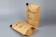 Τυπωμένη συνήθεια του Κραφτ εγγράφου σωλήνων τσάντα ξαναγεμισμάτων πετρελαίου καρύδων σακουλών ανακυκλώσιμη