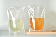 Πόσιμη φιλική 250ml διαφανής στάση Eco επάνω στη σακούλα τροφίμων με την πλαστική σακούλα ποτών χυμού σωλήνων