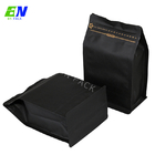 Τυπωμένη συνήθεια τσάντα καφέ που συσκευάζει τη μαύρη τσάντα εγγράφου για το φασόλι καφέ