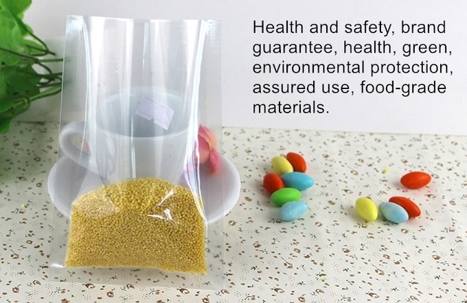 Τα ελεύθερα κενά τρόφιμα συνήθειας τσαντών αποθήκευσης BPA αποτύπωσαν ολόκληρη την παγωμένη διαφανή κενή τσάντα 6 σε ανάγλυφο σφραγίδων